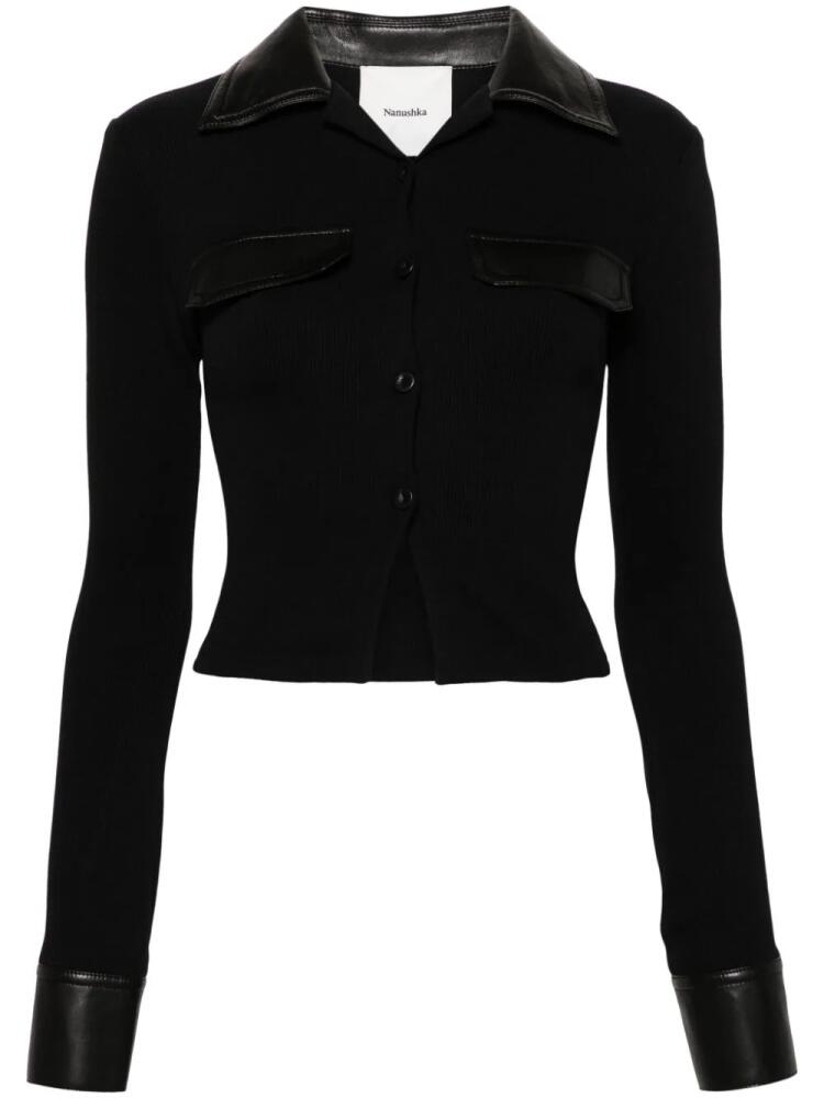 Nanushka Rasima shirt - Black Cover