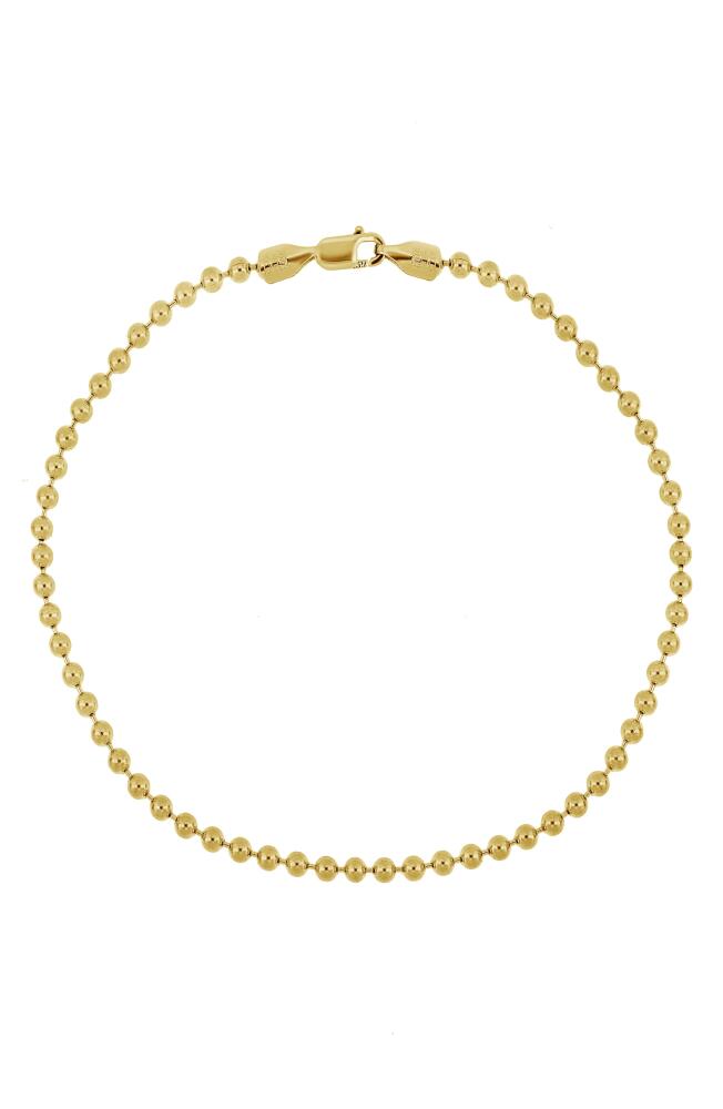 Bony Levy Men's 14K Gold Beaded Bracelet in 14K Yellow Gold Cover