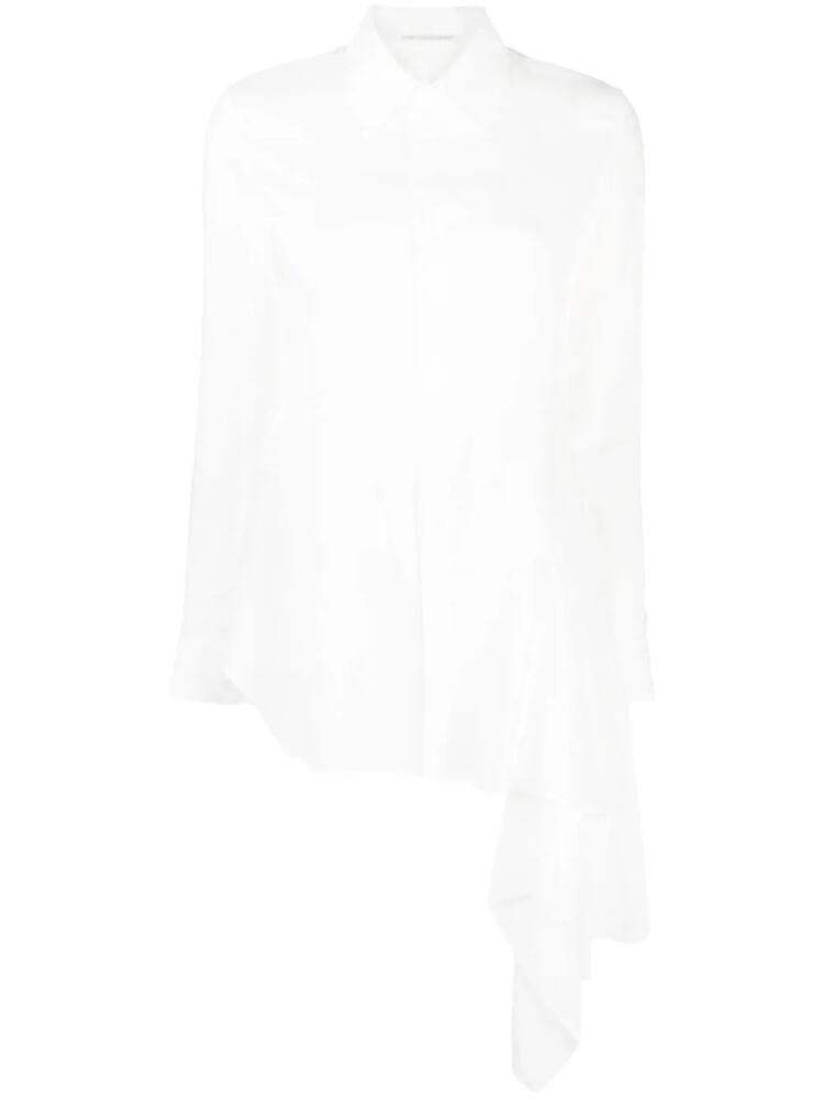 Yohji Yamamoto asymmetric cellulose shirt - White Cover