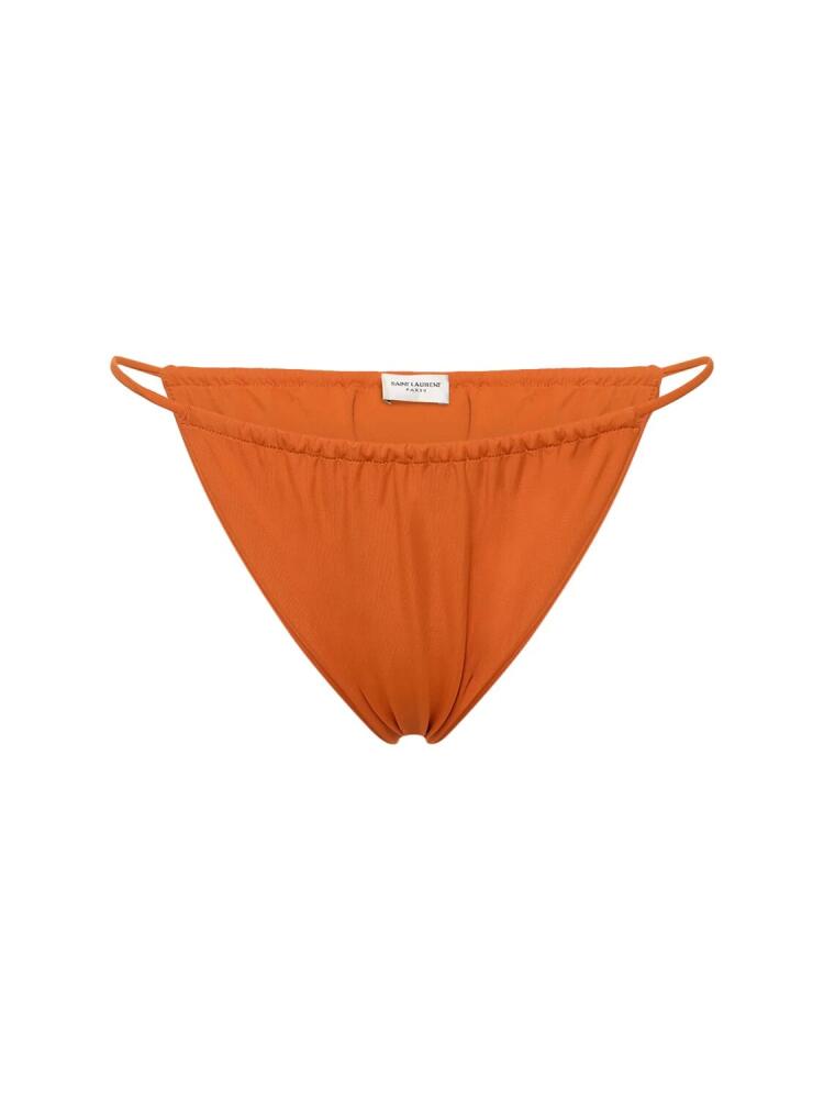 SAINT LAURENT Nylon Blend Bikini Bottom Cover