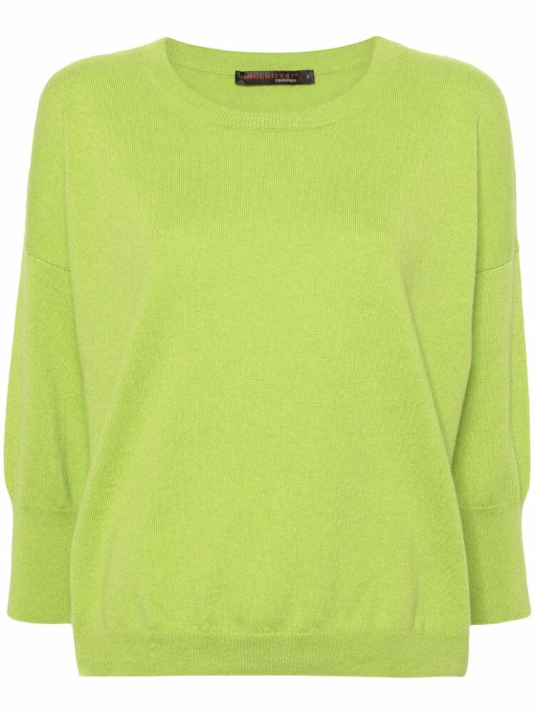 Incentive! Cashmere crew-neck cashmere jumper - Green Cover