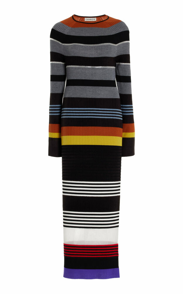 ZANKOV - Leigh Striped Knit Maxi Dress - Multi Cover