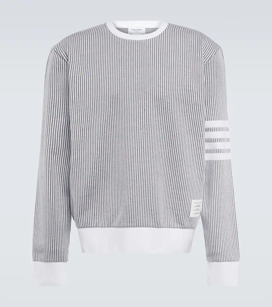 Thom Browne 4-Bar cotton seersucker sweatshirt Cover