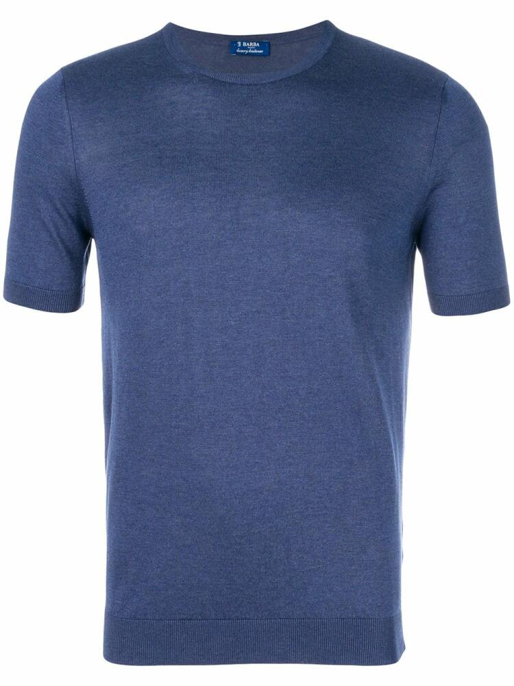 Barba plain T-shirt - Blue Cover