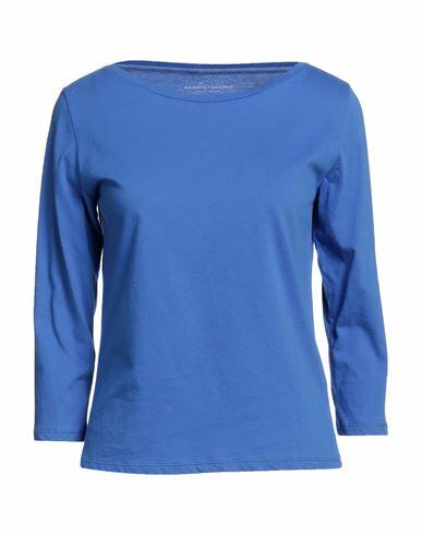 Majestic Filatures Woman T-shirt Blue Cotton Cover