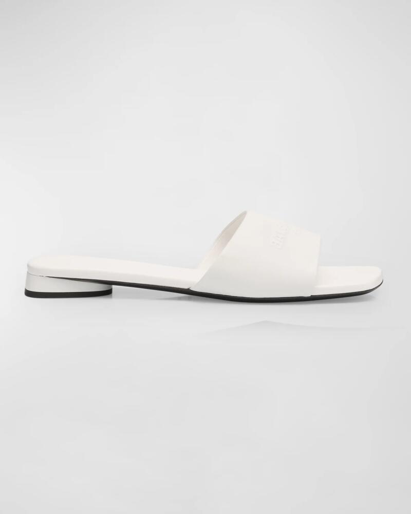 Balenciaga Dutyfree Leather Logo Slide Sandals Cover