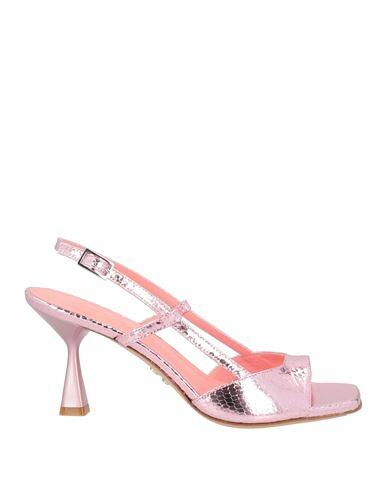 Sergio Levantesi Woman Sandals Pink Soft Leather Cover