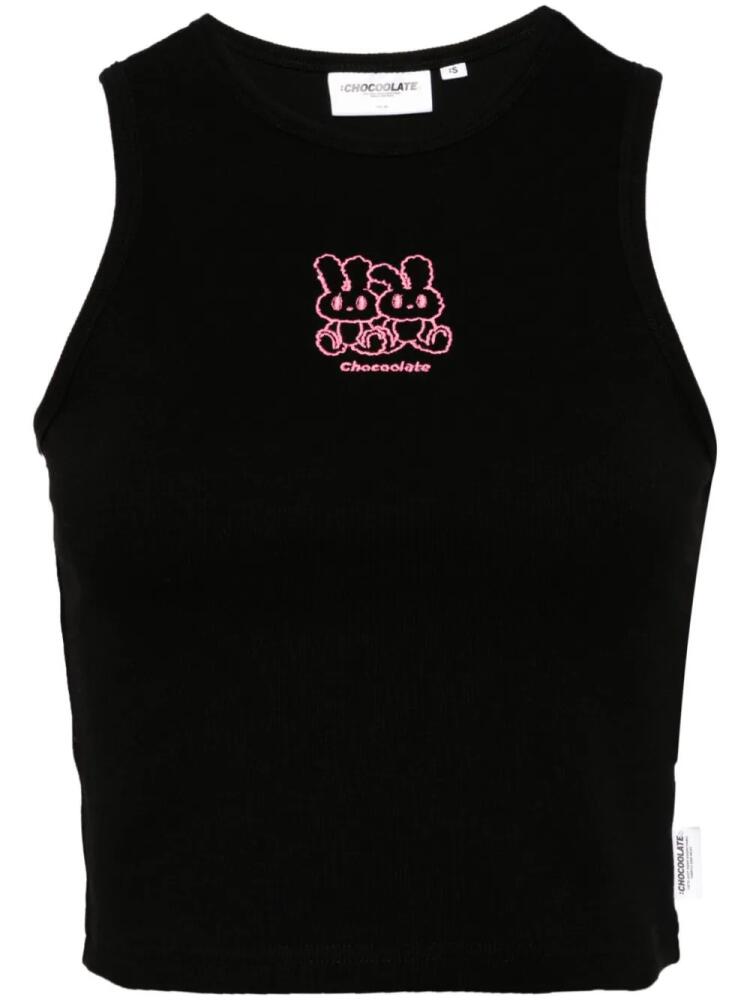 CHOCOOLATE graphic-print tank top - Black Cover