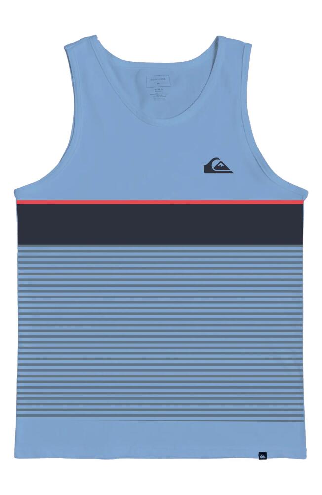 Quiksilver Tijuana Stripe Cotton Tank in Blue Bell Cover