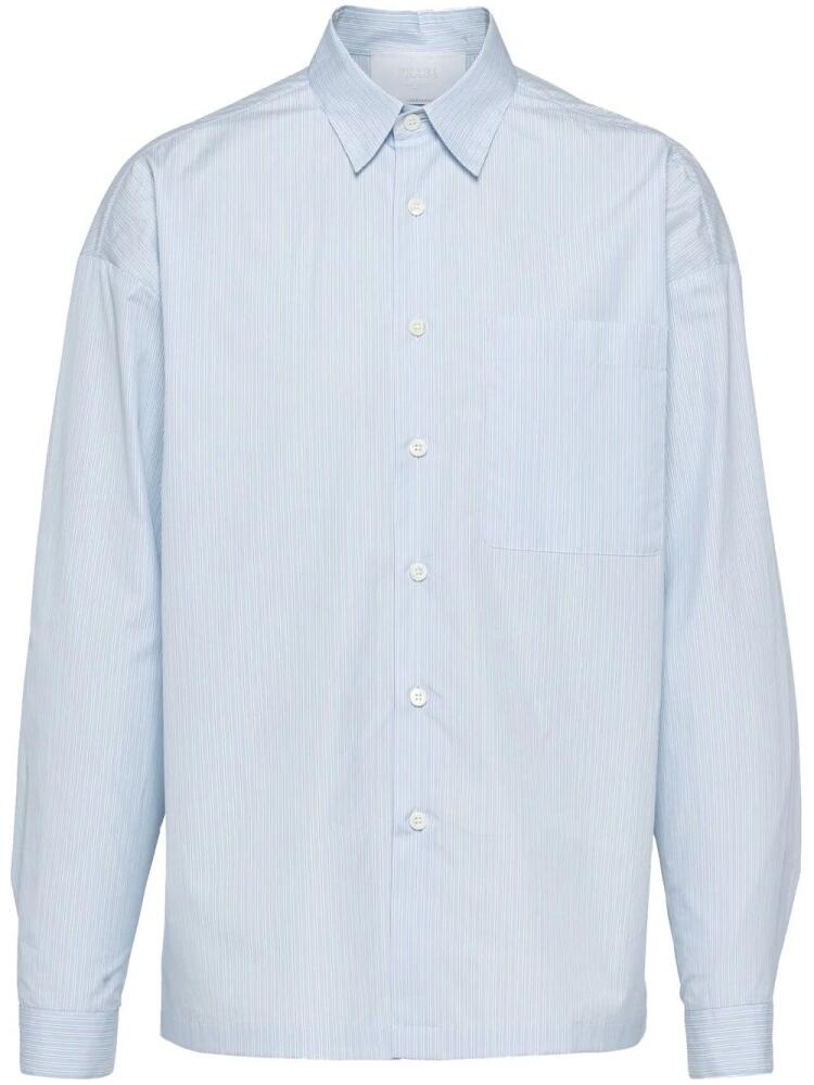 Prada striped cotton shirt - Blue Cover