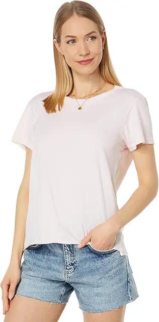 LAmade Mitered Back Winston Tee (Peach Fizz) Women's Clothing Cover