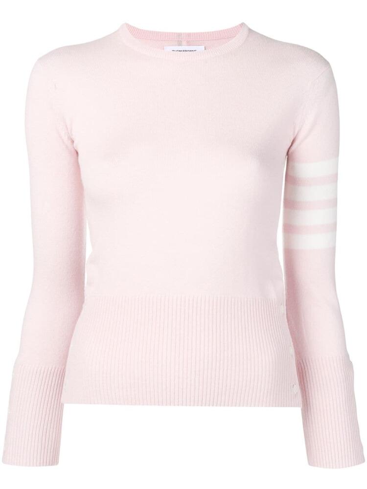 Thom Browne stripe detail jumper - Pink Cover