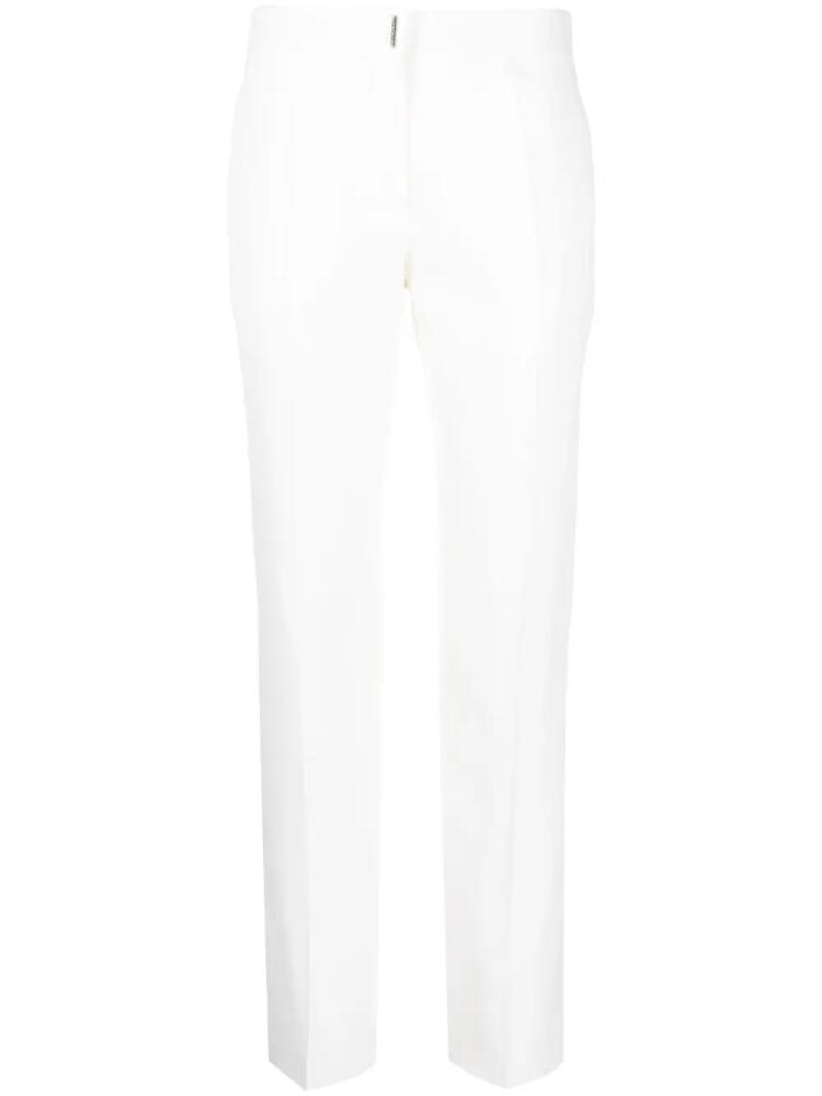 Givenchy logo-plaque tailored trousers - White Cover