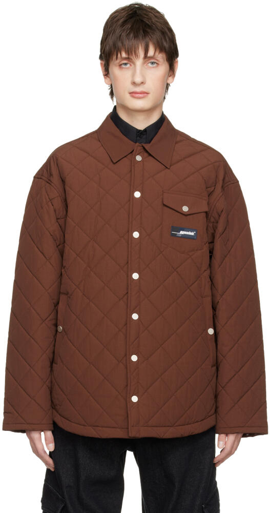 EGONlab Brown Quilted Jacket Cover