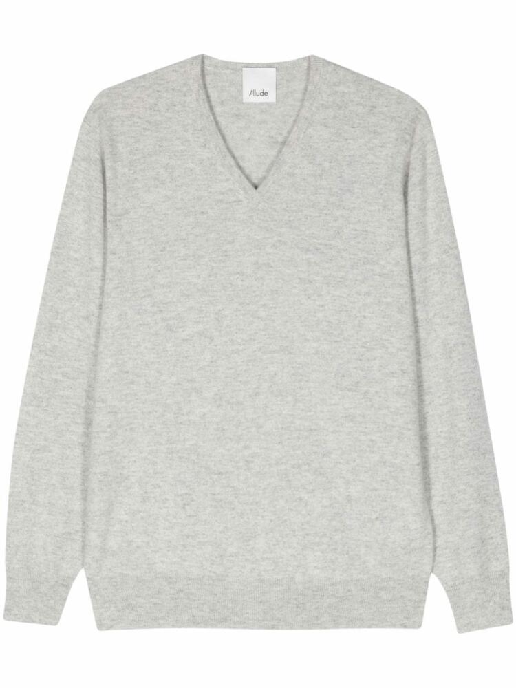 Allude V-neck cashmere jumper - Grey Cover