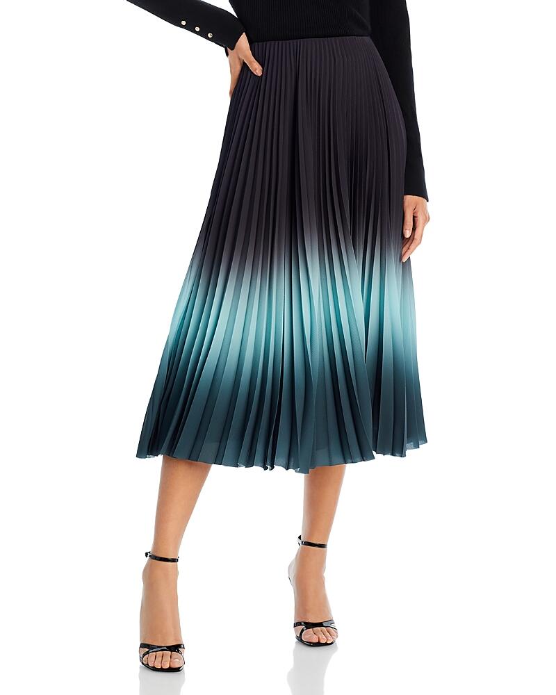 Jason Wu Collection Pleated Dip Dye Midi Skirt Cover