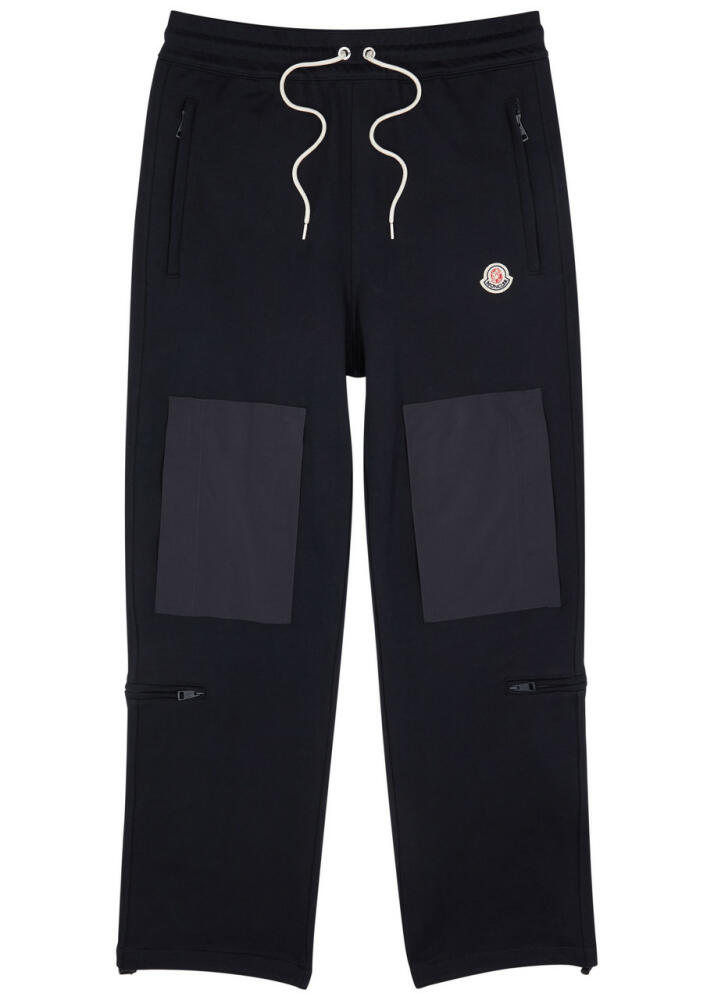 Moncler Genius X Billionaire Boys Club Panelled Cotton Sweatpants - Navy Cover