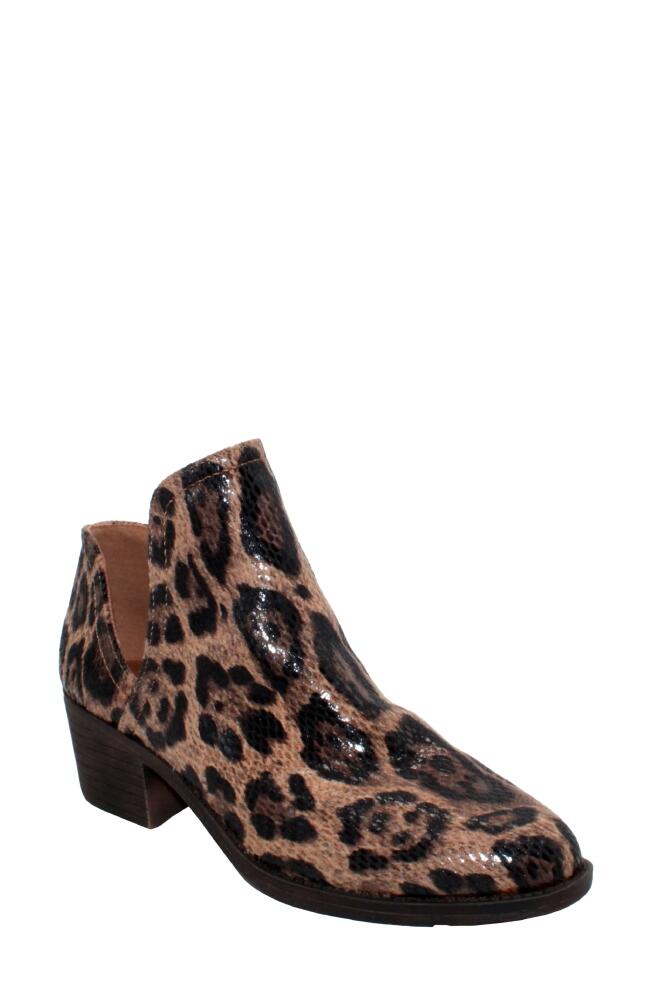 Volatile Chronicle Bootie in Tan Leopard Cover