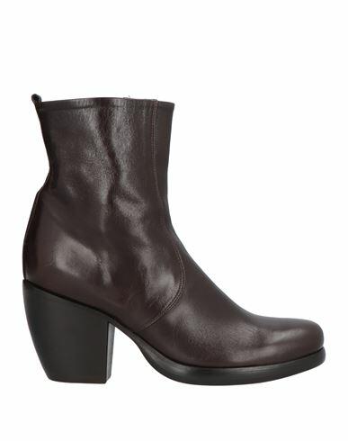 Rocco P. Woman Ankle boots Dark brown Leather Cover