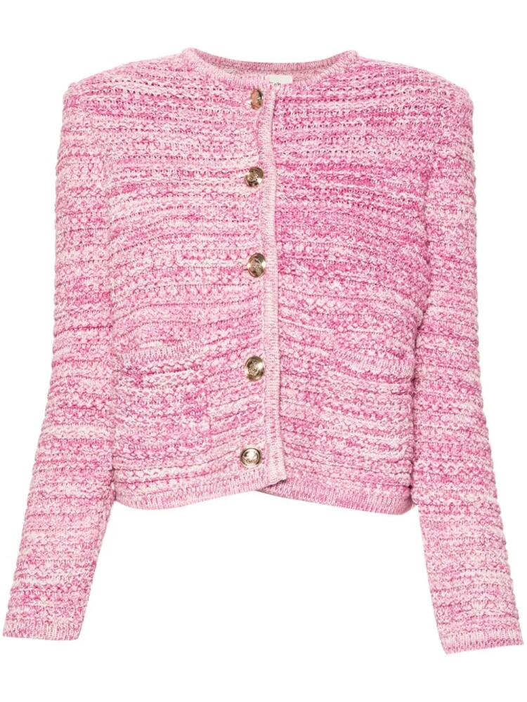 Ba&Sh Guspa mélange cropped cardigan - Pink Cover