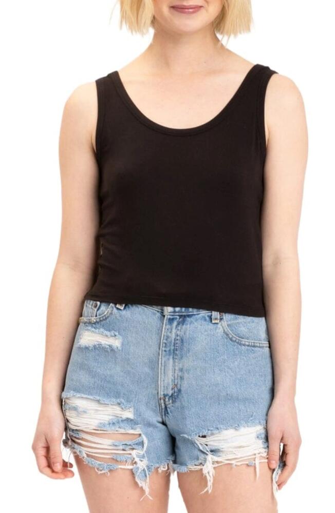 Threads 4 Thought Mirabel Luxe Jersey Crop Tank in Black Cover