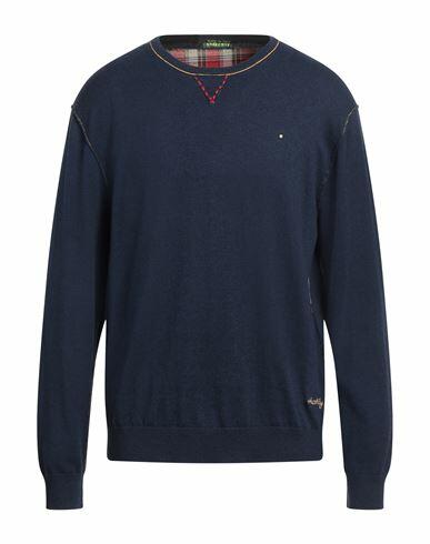 Shockly Man Sweater Navy blue Cotton, Cashmere Cover