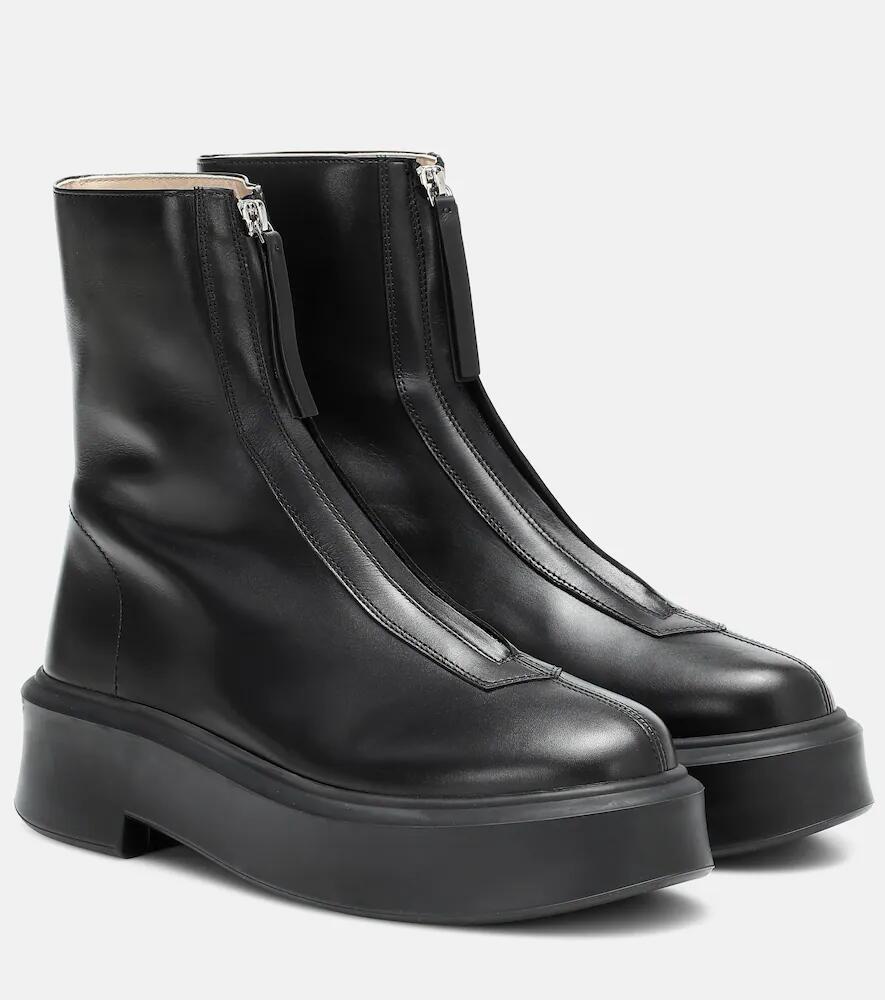 The Row Zipped 1 leather ankle boots Cover