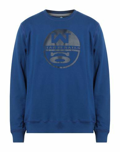 North Sails Man Sweatshirt Blue Cotton Cover