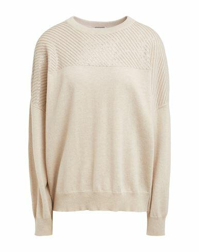 Brunello Cucinelli Woman Sweater Beige Cashmere, Polyester Cover