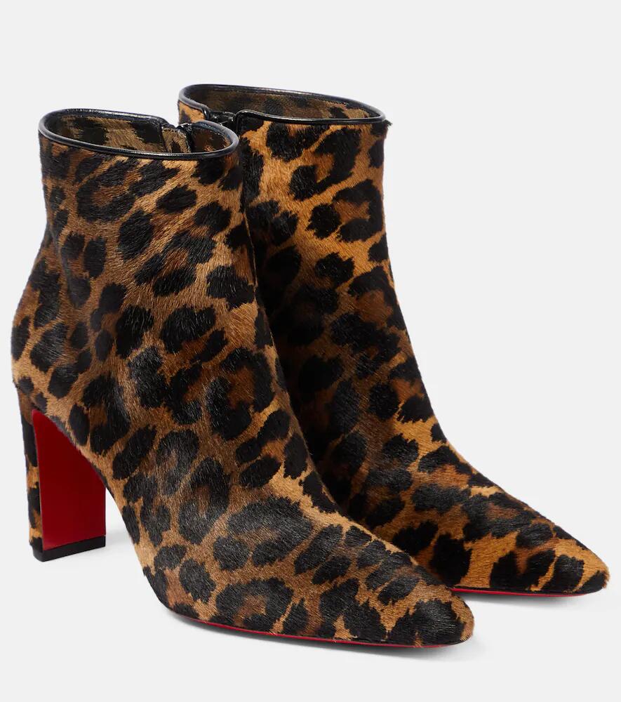 Christian Louboutin Suprabooty 85 leopard-print ankle boots Cover