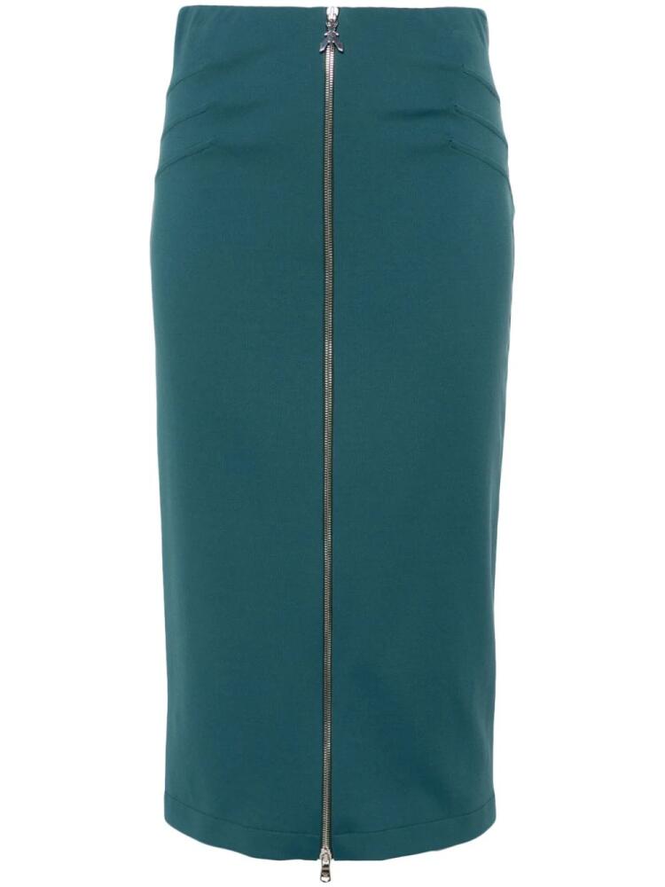 Patrizia Pepe seam-detail midi skirt - Blue Cover