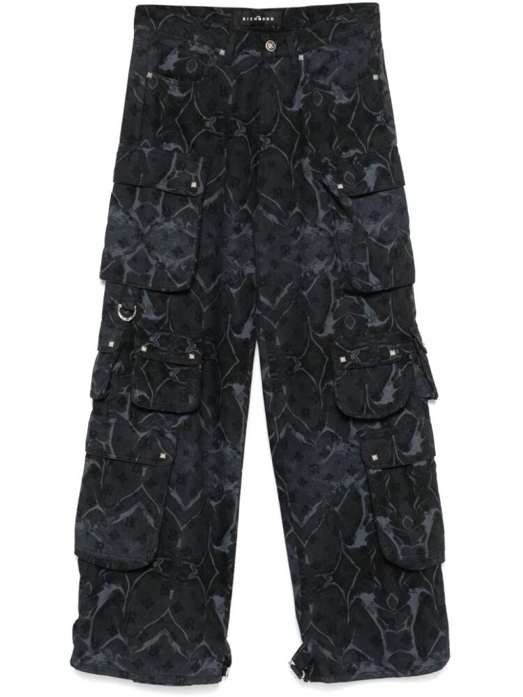 John Richmond printed cargo jeans - Black Cover