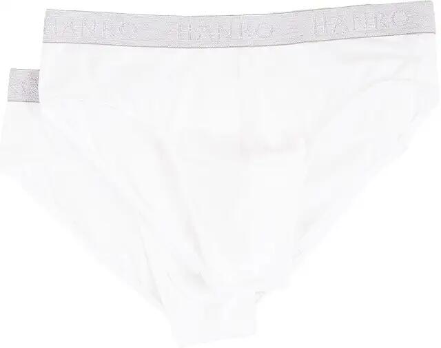 Hanro Cotton Essentials 2-Pack Brief (White) Men's Underwear Cover