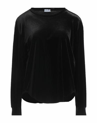 Rue Du Bac Woman Top Black Polyester, Elastane Cover