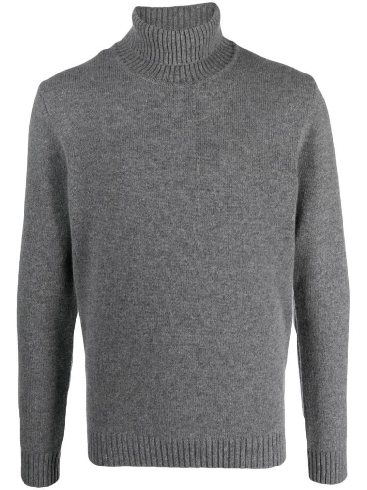 Cenere GB roll-neck cashmere jumper - Grey Cover