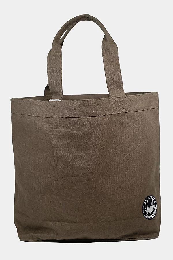 Terra Thread Organic Cotton Canvas Tote in Brass Cover