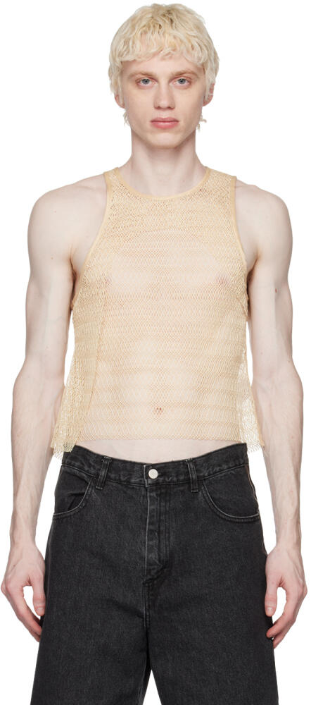 Eckhaus Latta Yellow Net Tank Top Cover