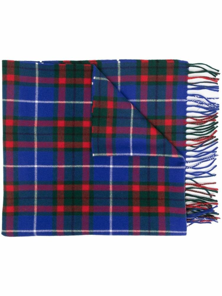 Marni check-pattern knitted scarf - Blue Cover