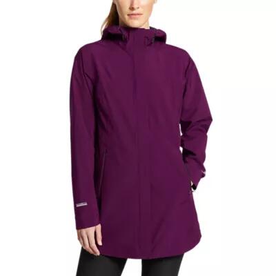 Eddie Bauer Women's RIPPAC Stretch Rain Parka Cover