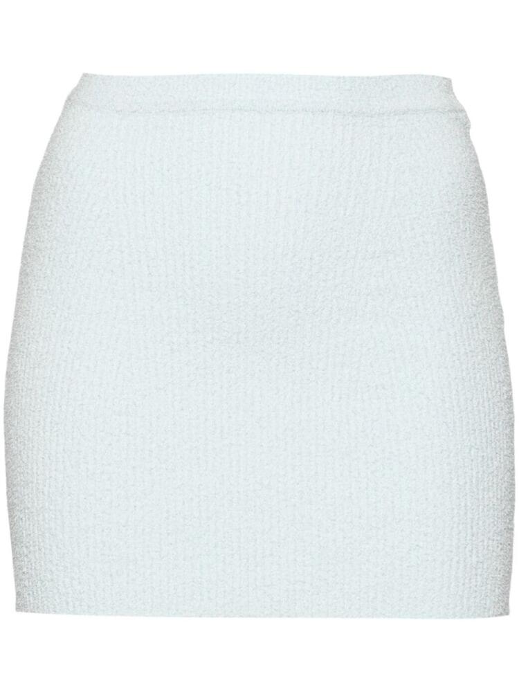 WARDROBE.NYC towelling-finish mini skirt - Blue Cover