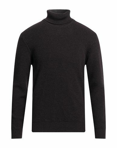 Altea Man Turtleneck Cocoa Virgin Wool Cover