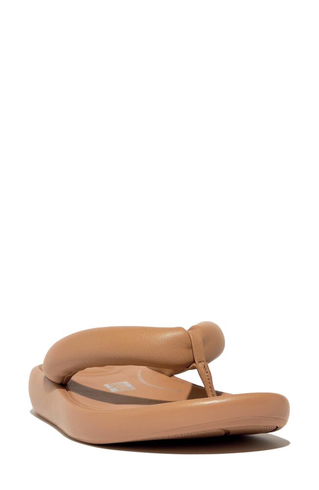 FitFlop iQushion D-Luxe Flip Flop in Latte Tan Cover