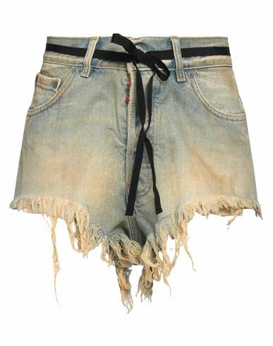 Maison Margiela Woman Denim shorts Beige Cotton Cover