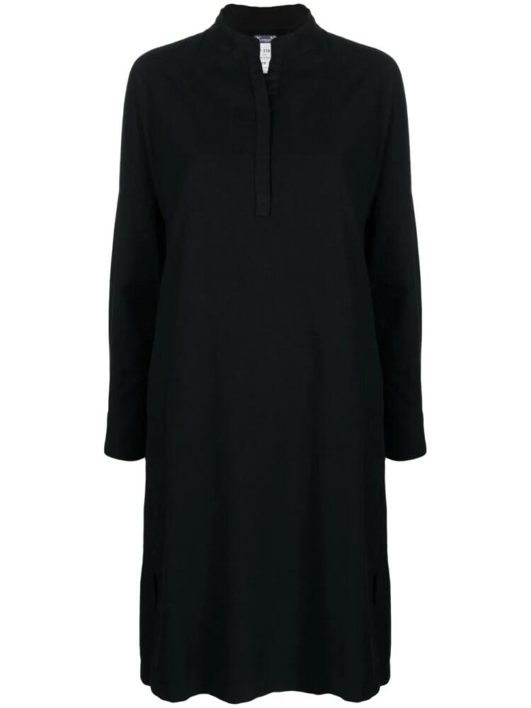 Kristensen Du Nord long-sleeve stretch-cotton shirtdress - Black Cover