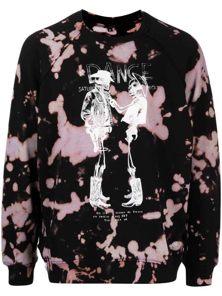 Stain Shade x Hiroshi Fujiwara skeleton-print sweatshirt - Black Cover