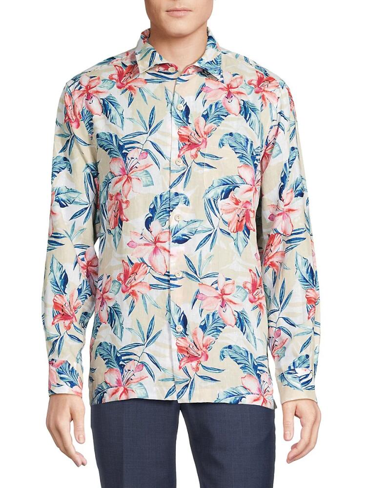 Tommy Bahama Men's Floral Linen Shirt - Continental Cover