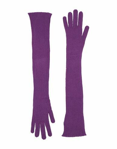 Fabiana Filippi Woman Gloves Purple Cashmere Cover