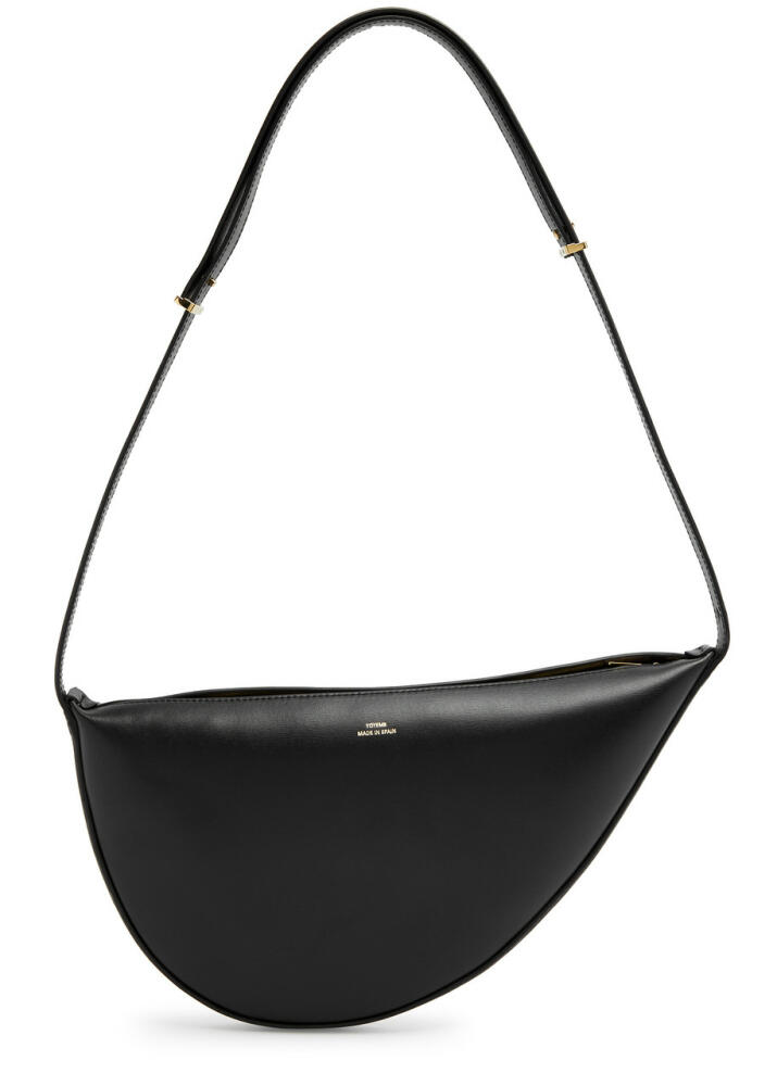 Toteme Scoop Leather Shoulder bag - Black Cover