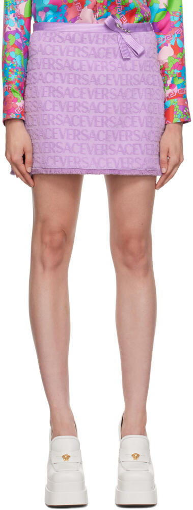 Versace Purple Dua Lipa Edition Miniskirt Cover