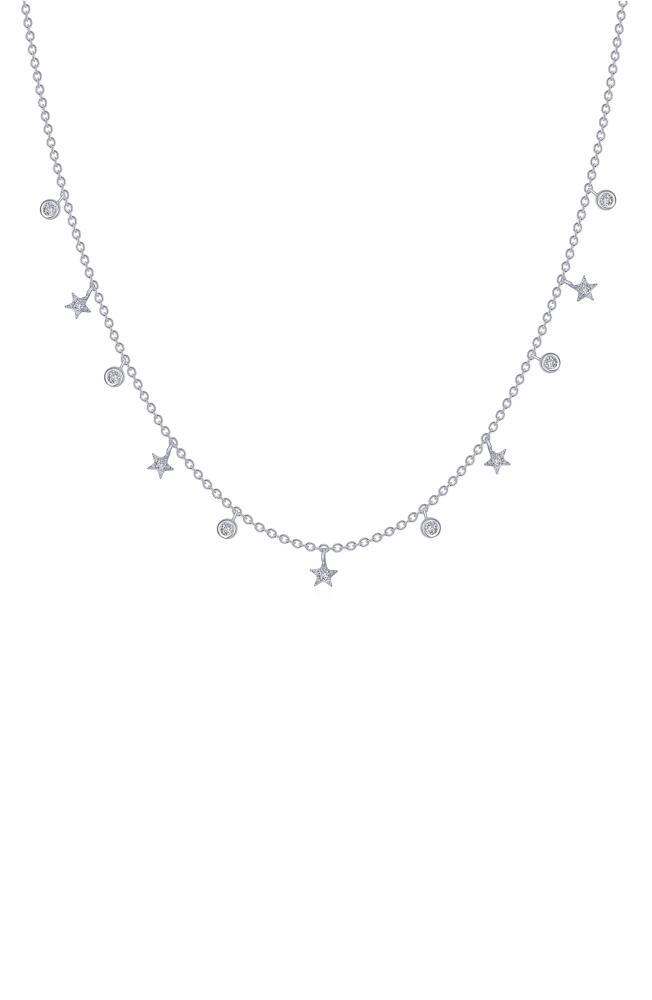 Lafonn Starfall Simulated Diamond Charm Necklace in Silver/White Cover